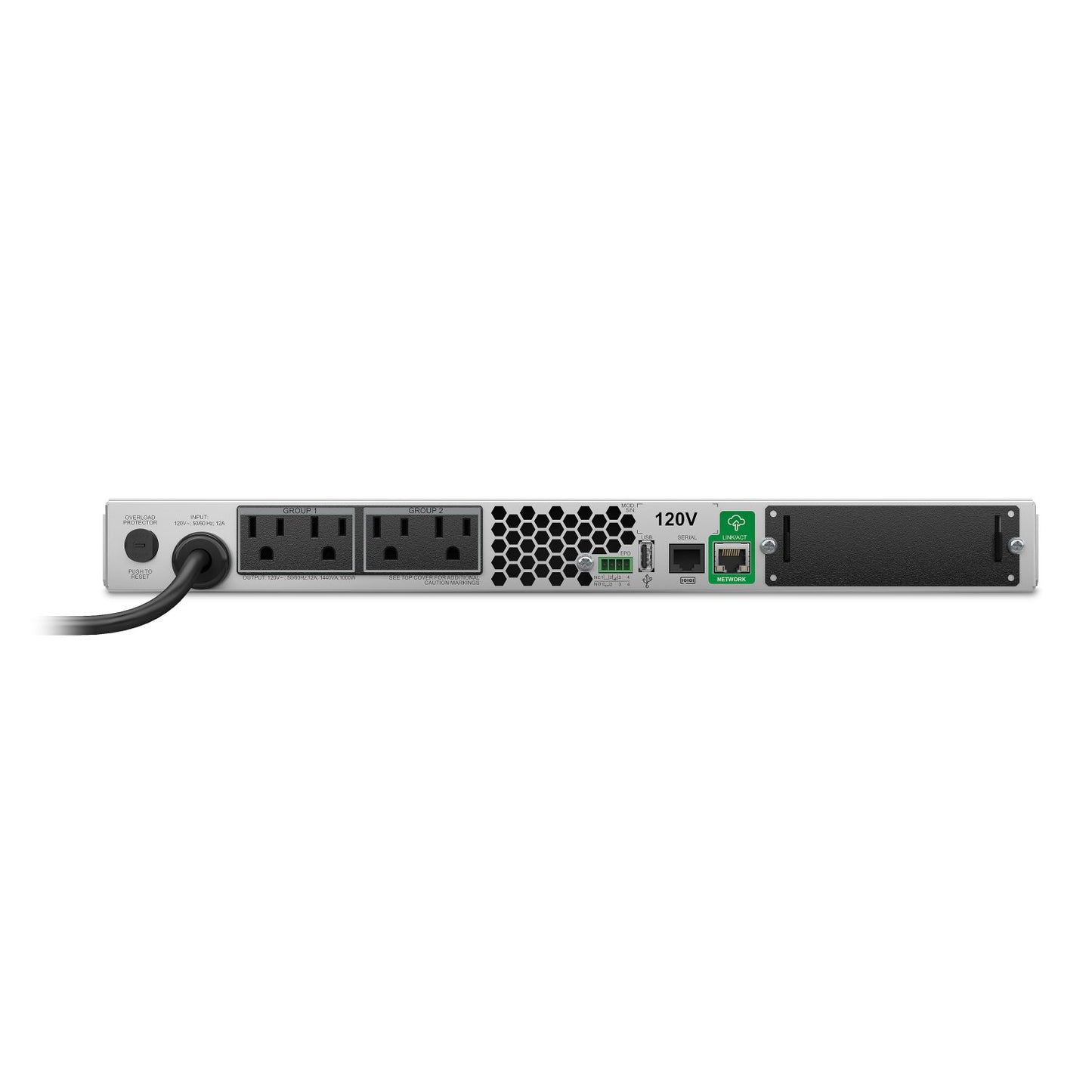 APC Smart-UPS SMT 1500VA 1U Rackmount UPS — 120V, Line Interactive, SmartConnect, AVR + LCD