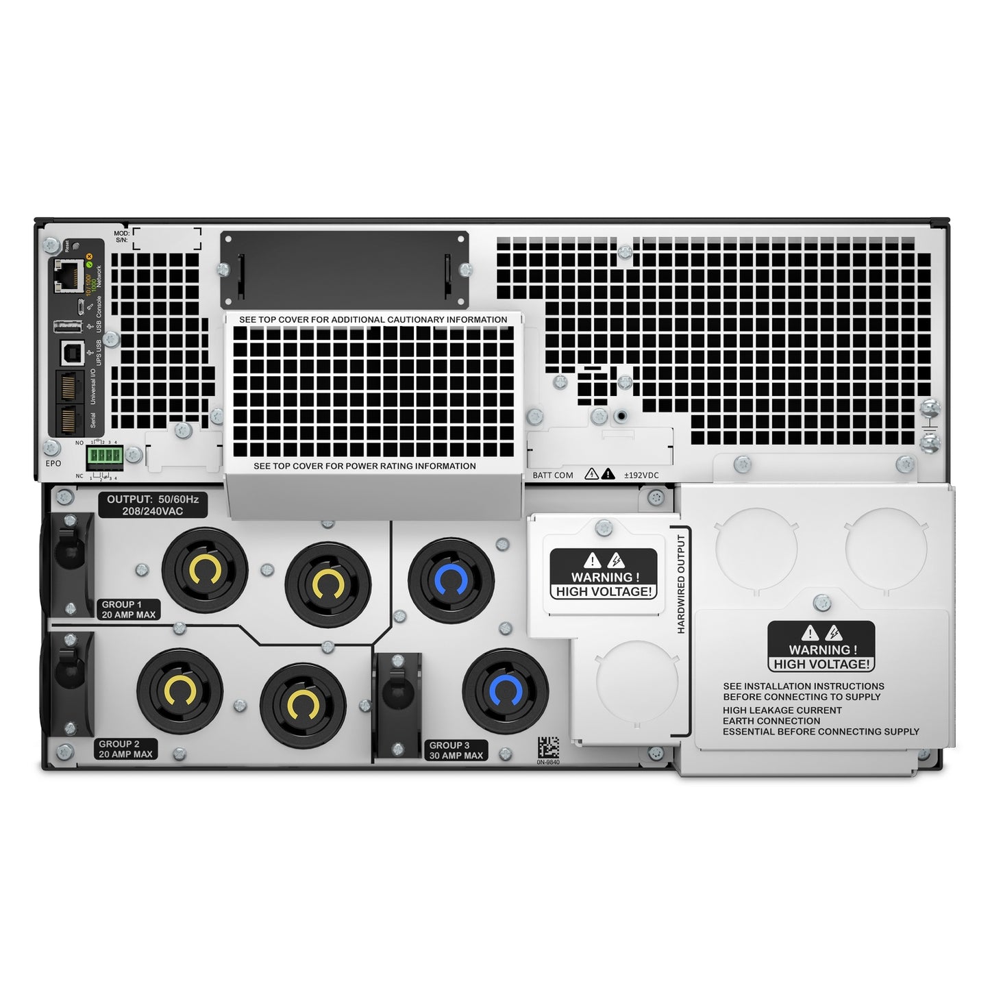 APC Smart-UPS SRT 10kVA 6U Rackmount Online UPS — 208V, Network Card Included, TAA Compliant, Double-Conversion