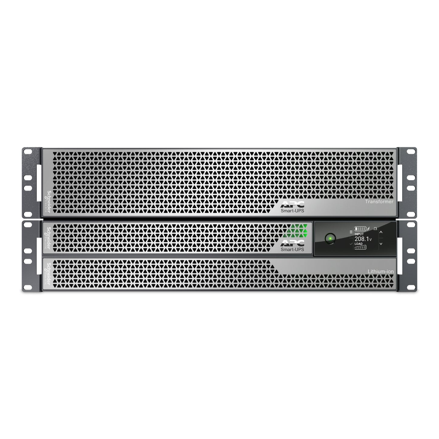 APC Smart-UPS Ultra, 5kVA, Rackmount 4U, 208V, 12x 5-20R+2x L6-20R+1x L6-30R NEMA, Network Card+SmartSlot, W/ rail kit, W/ transformer 208V to 120V