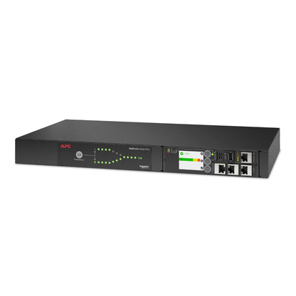 APC NetShelter Rack ATS — 12A 208V, 1U Rackmount, 10ms Transfer, NMC3