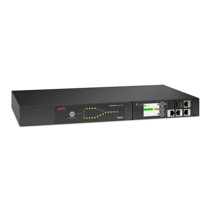APC NetShelter Rack ATS — 15A 120V, 1U Rackmount, 10ms Transfer, NMC3