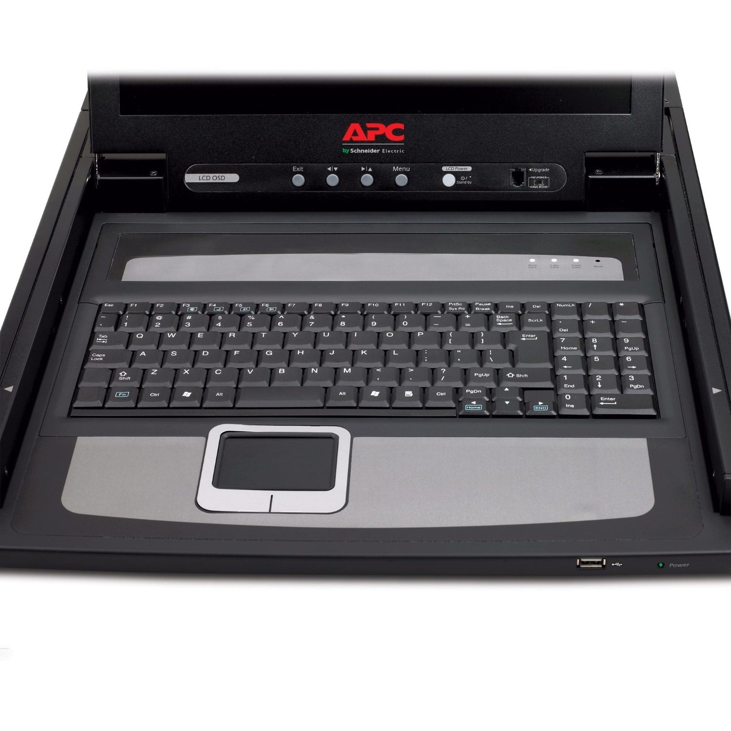 APC 17-Inch Rack LCD Console (AP5717) — 1U Rackmount Monitor + Keyboard for Server Management