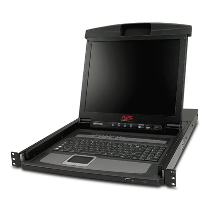 APC 17-Inch Rack LCD Console with 8-Port Analog KVM Switch (AP5808) — Integrated Multi-Server Access