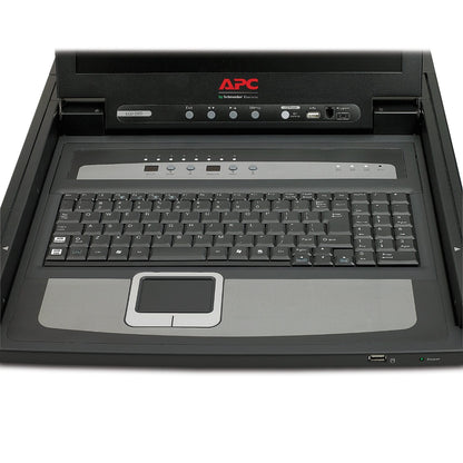 APC 17-Inch Rack LCD Console with 8-Port Analog KVM Switch (AP5808) — Integrated Multi-Server Access