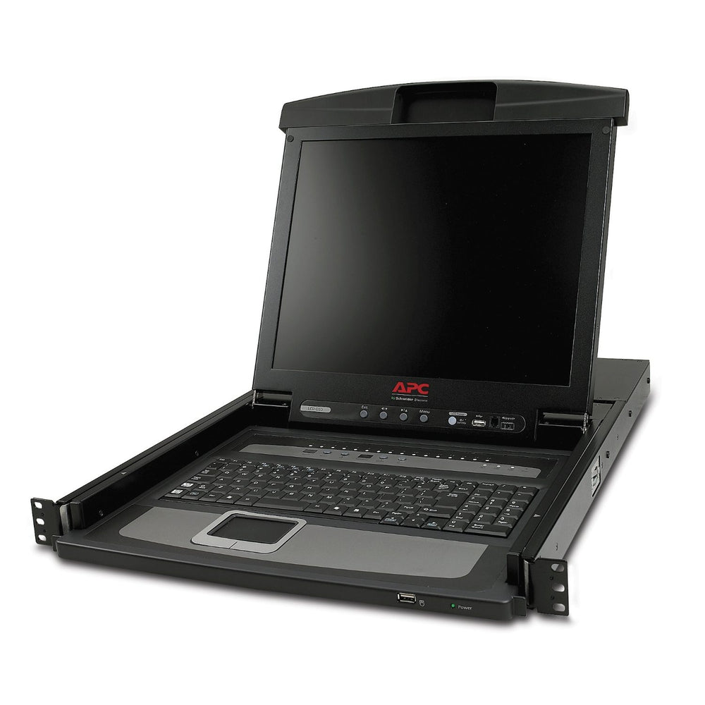 APC 17-Inch Rack LCD Console with 16-Port Analog KVM Switch (AP5816) — Integrated Multi-Server Access