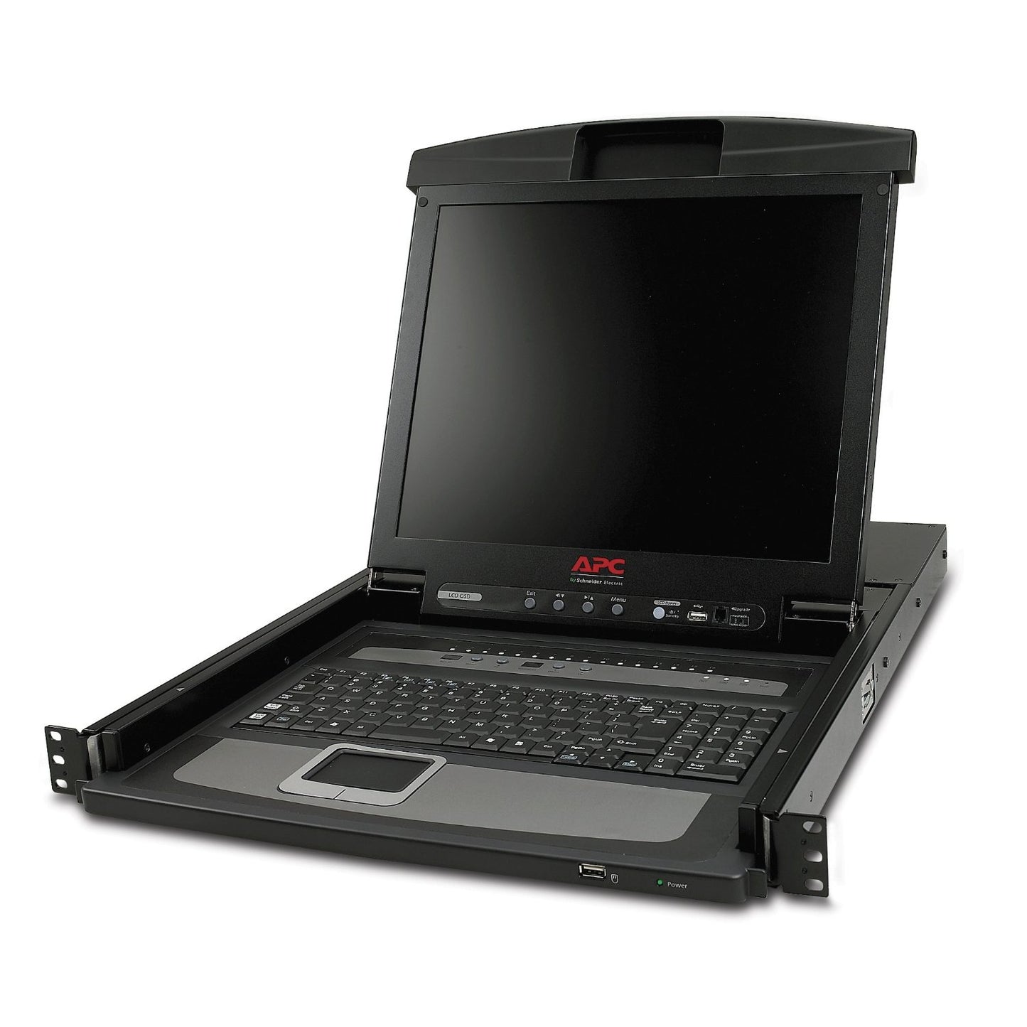 APC 17-Inch Rack LCD Console with 16-Port Analog KVM Switch (AP5816) — Integrated Multi-Server Access