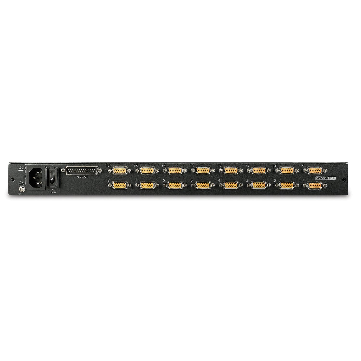 APC 17-Inch Rack LCD Console with 16-Port Analog KVM Switch (AP5816) — Integrated Multi-Server Access