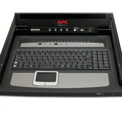 APC 17-Inch Rack LCD Console with 16-Port Analog KVM Switch (AP5816) — Integrated Multi-Server Access