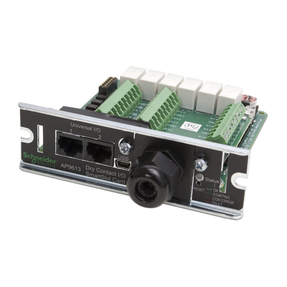 APC Dry Contact I/O SmartSlot Card (AP9613) — UPS Status Relays and Input Contacts