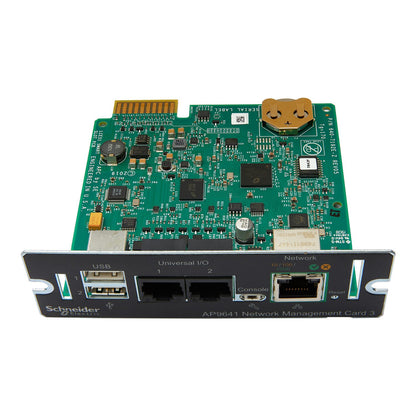APC UPS Network Management Card 3 with Environmental Monitoring (AP9641) — NMC3 with Temp/Humidity