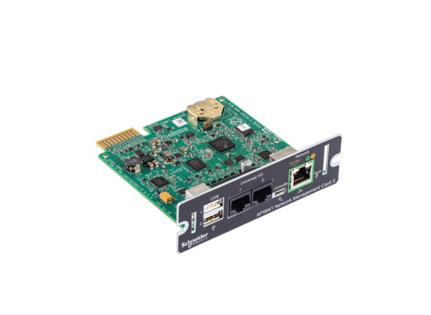 APC UPS Network Management Card 3 with Environmental Monitoring (AP9641) — NMC3 with Temp/Humidity
