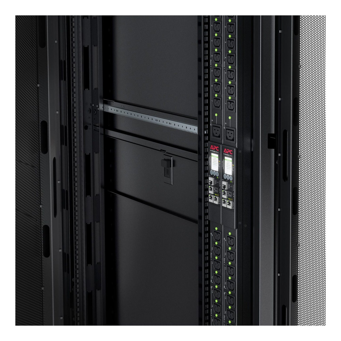 APC Rack PDU 9000 Switched ZeroU — 5.7kW, 208V, Per-Outlet Switching, NMC3, EcoStruxure IT