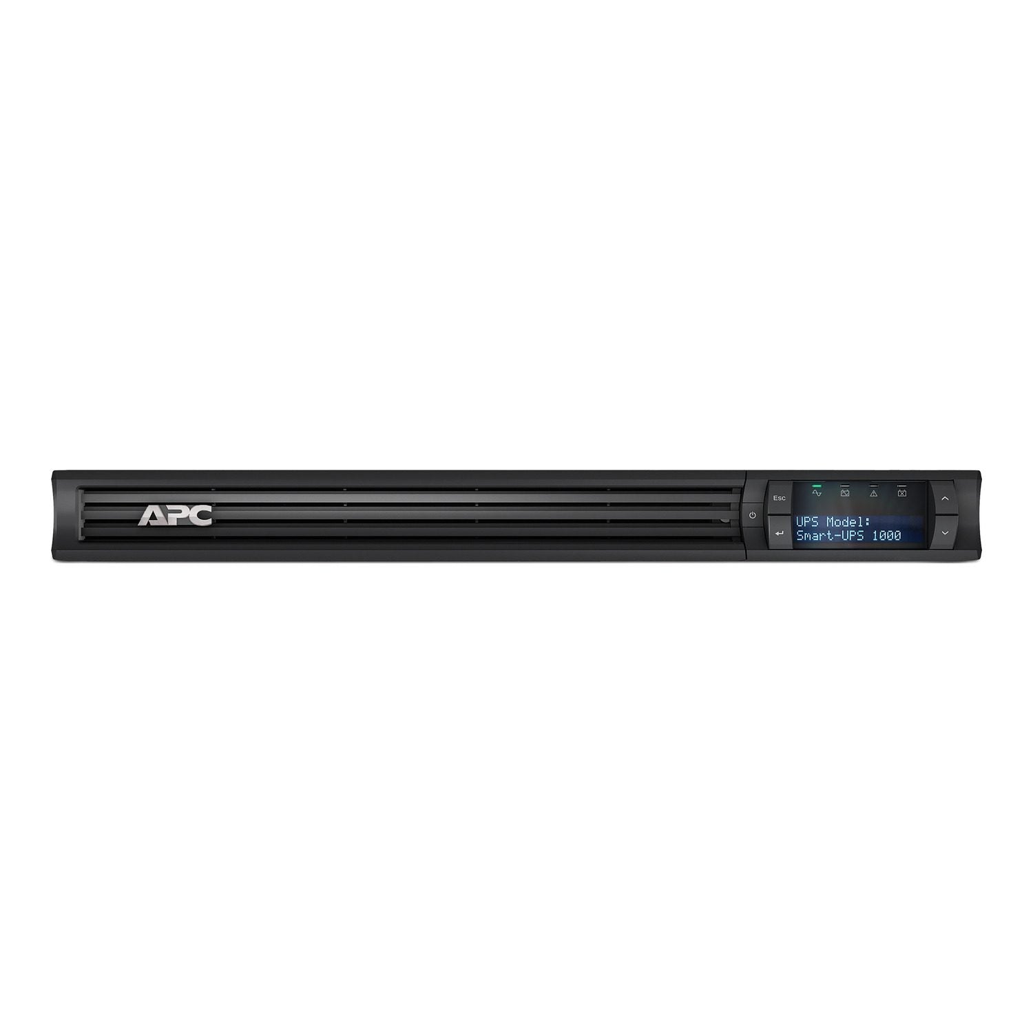 APC Smart-UPS SMT 1kVA 1U Rackmount UPS — 120V, Line Interactive, SmartSlot, AVR + LCD