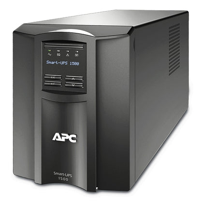 APC Smart-UPS SMT 1500VA Tower UPS — 120V, Line Interactive, SmartConnect, AVR + LCD