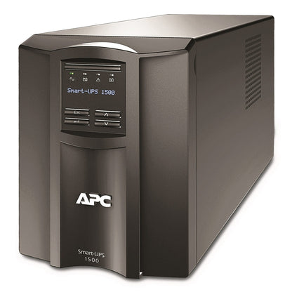 APC Smart-UPS SMT 1500VA Tower UPS — 120V, Line Interactive, SmartConnect, AVR + LCD, TAA Compliant