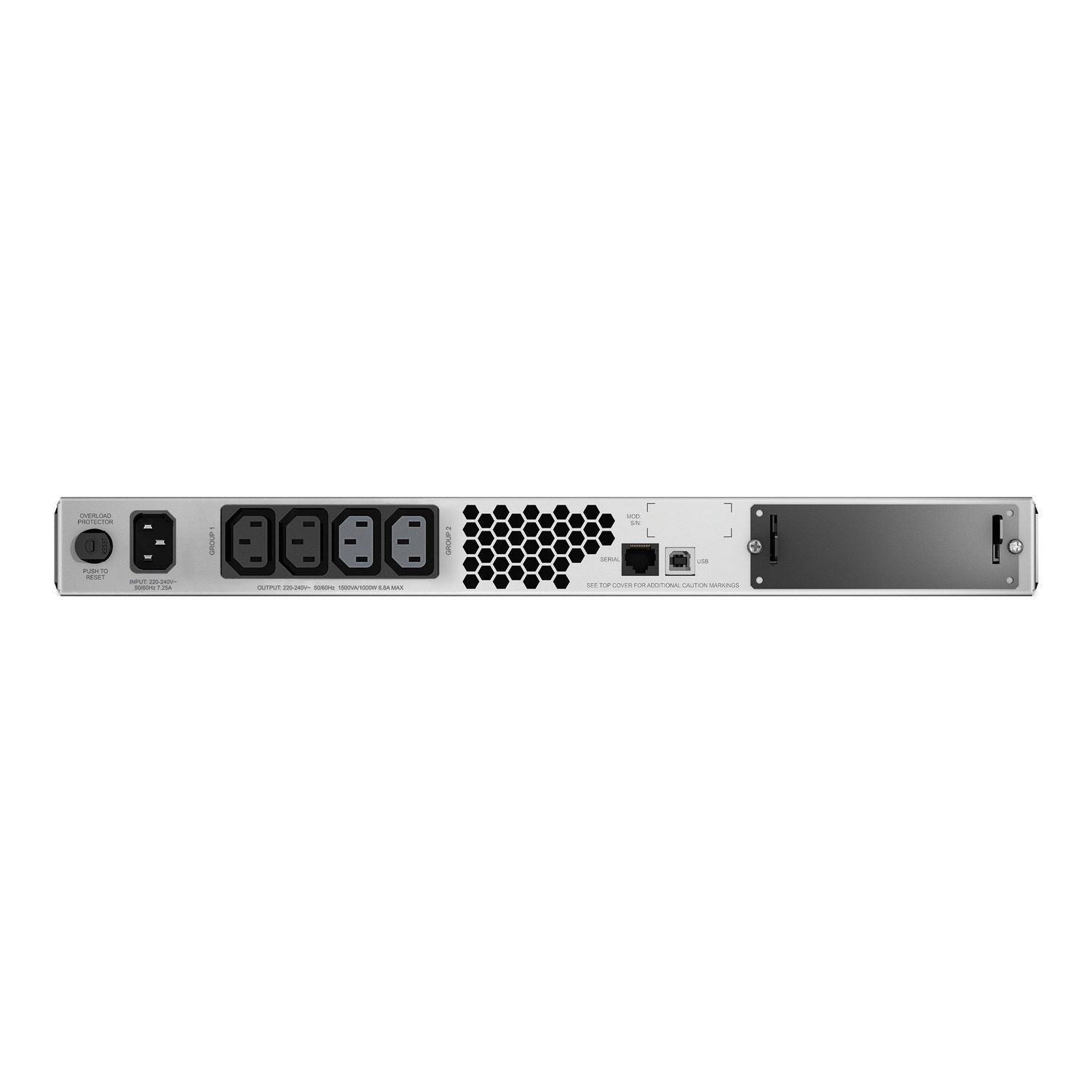 APC Smart-UPS SMT 1500VA 1U Rackmount UPS — 230V, Line Interactive, SmartSlot, AVR + LCD