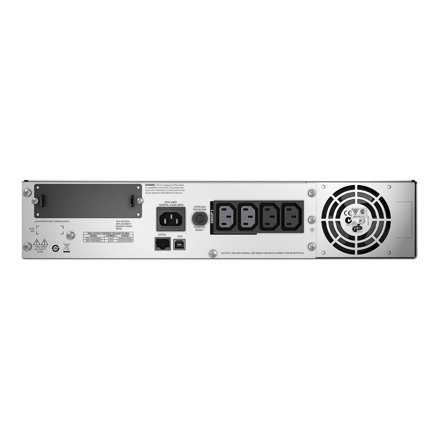 APC Smart-UPS SMT 1500VA 1U Rackmount UPS — 230V, Line Interactive, SmartSlot, AVR + LCD
