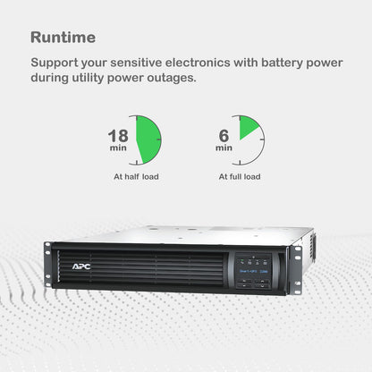 APC Smart-UPS SMT 2200VA 2U Rackmount UPS — 120V, Line Interactive, SmartConnect, AVR + LCD