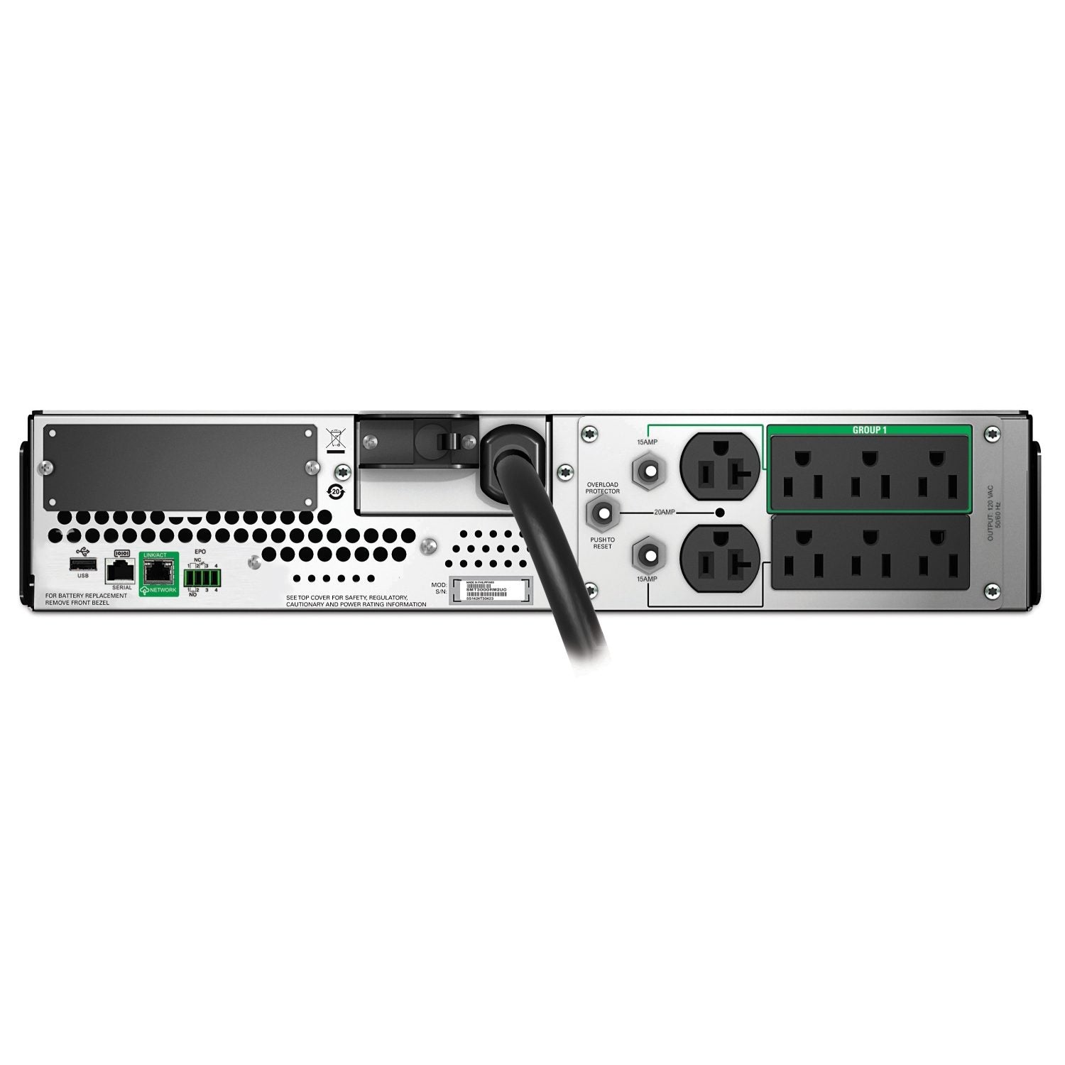 APC Smart-UPS SMT 3kVA 2U Rackmount UPS — 120V, Line Interactive, SmartConnect, AVR + LCD