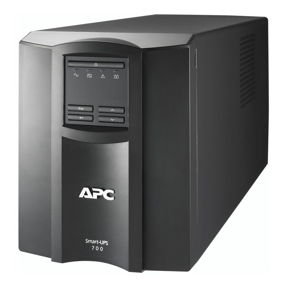 APC Smart-UPS SMT 700VA Tower UPS — 120V/230V Auto-Sense, SmartSlot, AVR, LCD