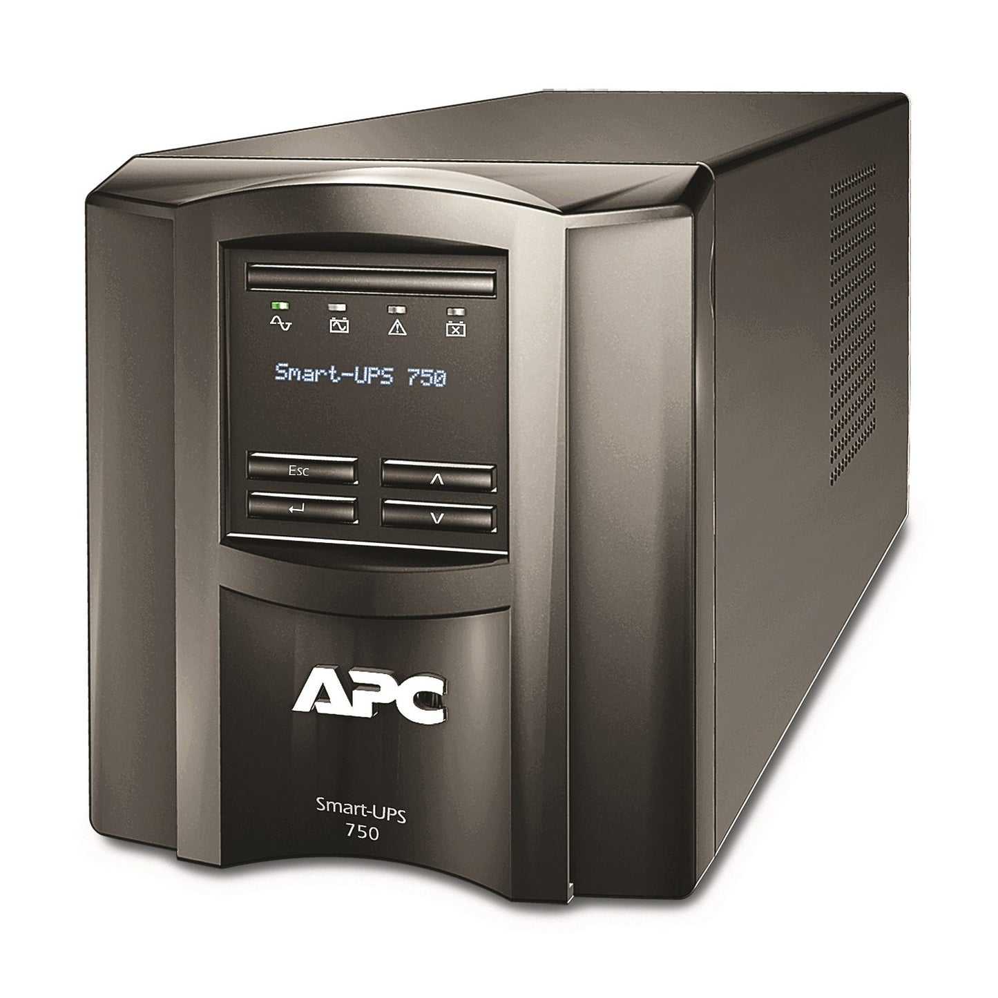 APC Smart-UPS SMT 750VA Tower UPS — 120V, Line Interactive, SmartConnect, AVR + LCD, TAA Compliant