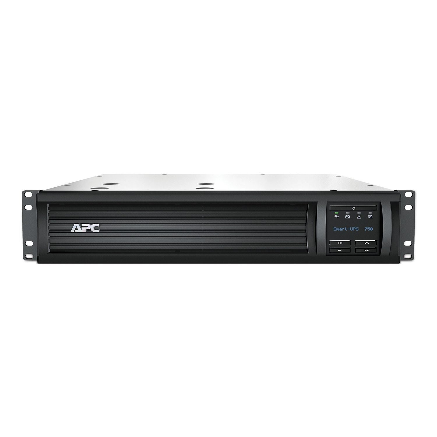 APC Smart-UPS SMT 750VA 2U Rackmount UPS — 120V, Line Interactive, SmartConnect, Network Card, AVR + LCD