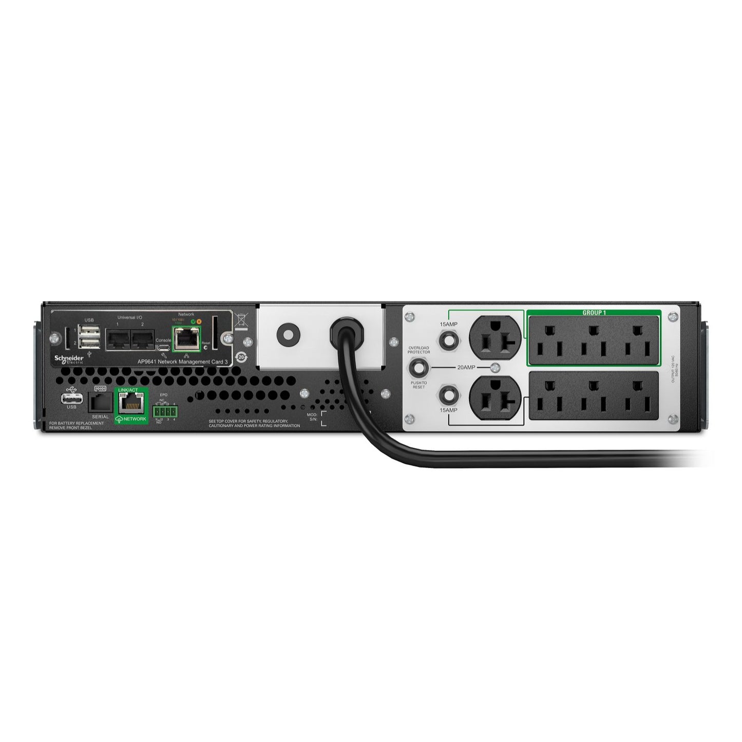 APC Smart-UPS SMT 2200VA Li-Ion 2U Rackmount UPS — 120V, Line Interactive, SmartConnect, Network Card