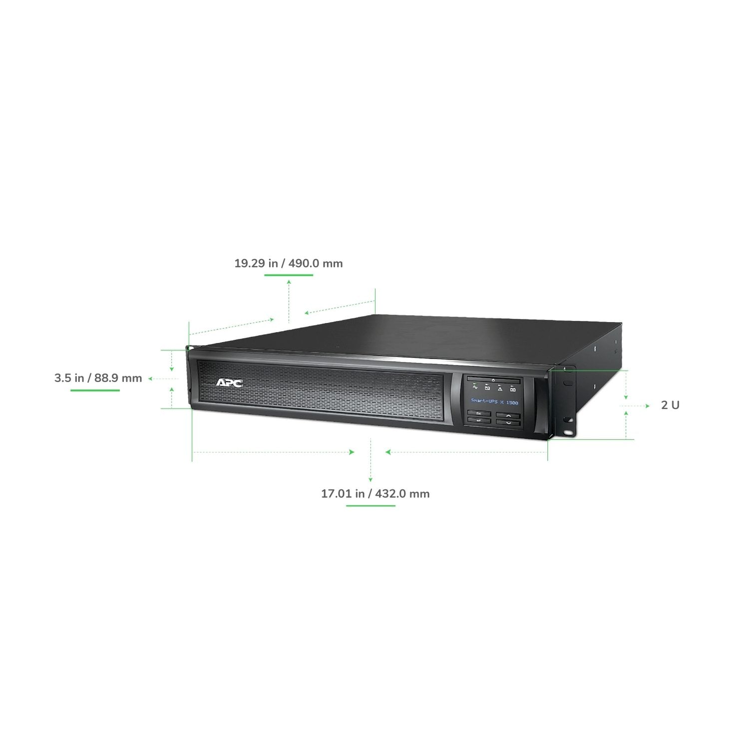 APC Smart-UPS X SMX 1500VA 2U Rack/Tower Convertible UPS — 120V, SmartSlot, Extended Runtime Capable