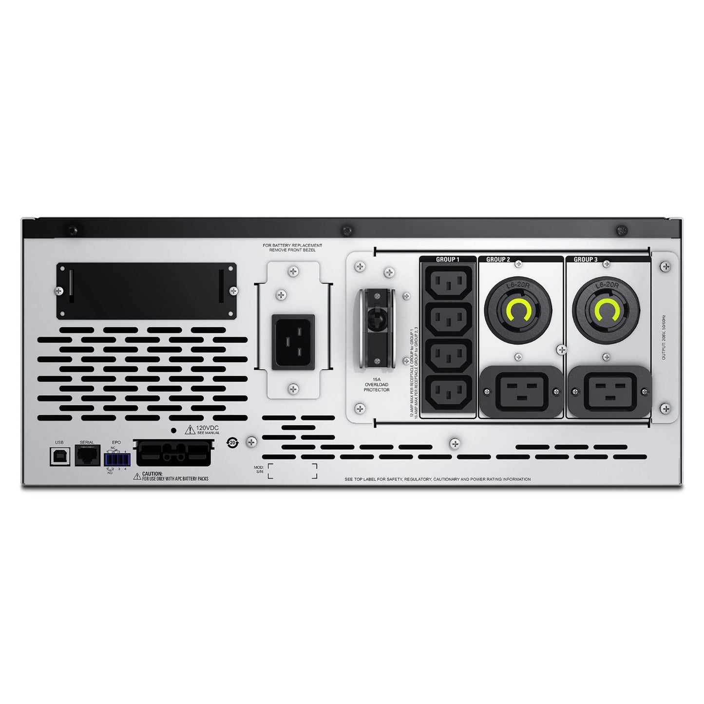 APC Smart-UPS X SMX 3kVA 4U Rack/Tower Convertible UPS — 208V, SmartSlot, Extended Runtime Capable, TAA Compliant