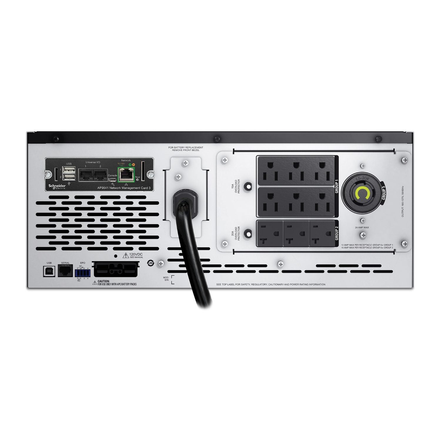 APC Smart-UPS X SMX 3kVA 4U Rack/Tower Convertible UPS — 120V (100-127V), Network Card, Extended Runtime Capable