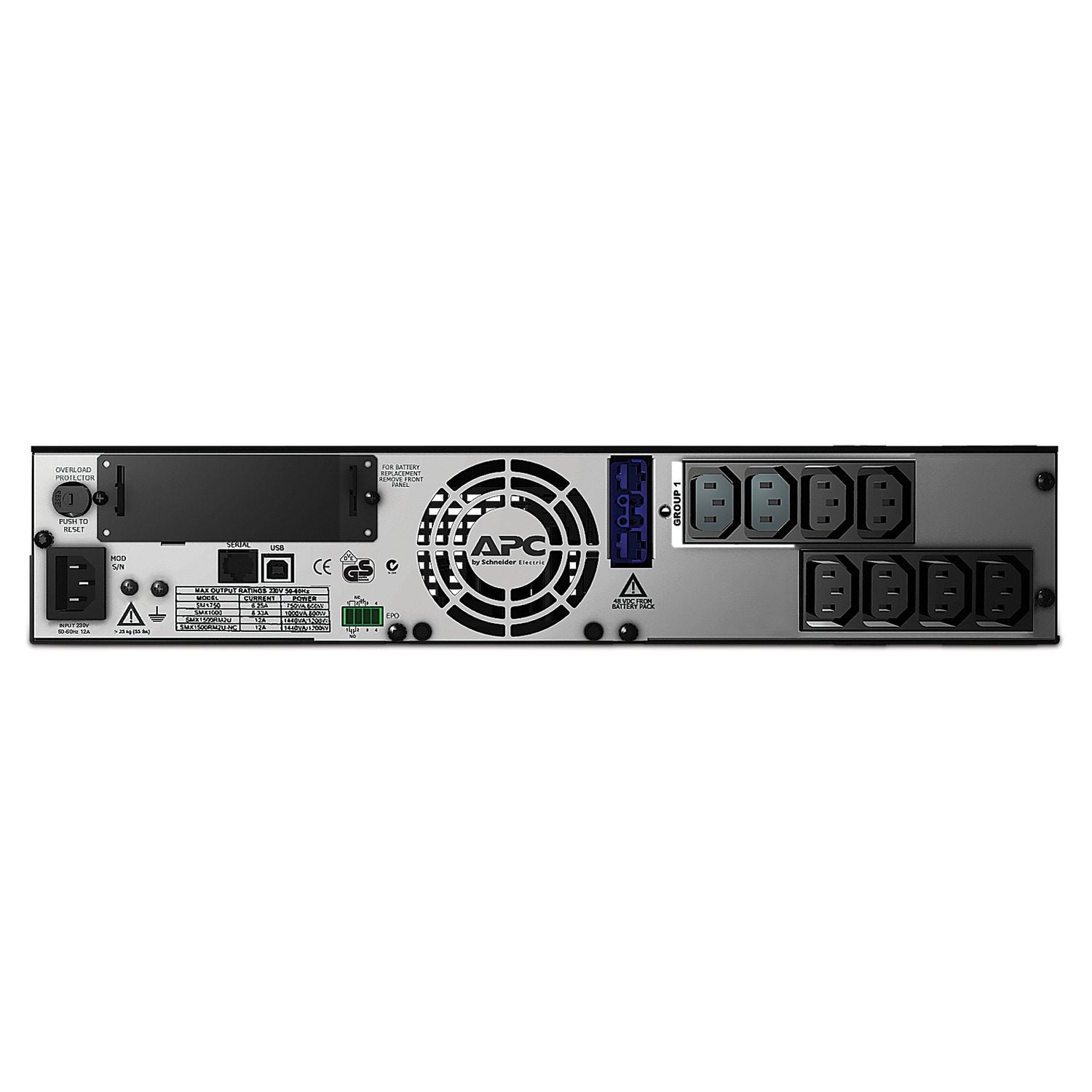 APC Smart-UPS X SMX 750VA 2U Rack/Tower Convertible UPS — 230V, SmartSlot, Extended Runtime Capable