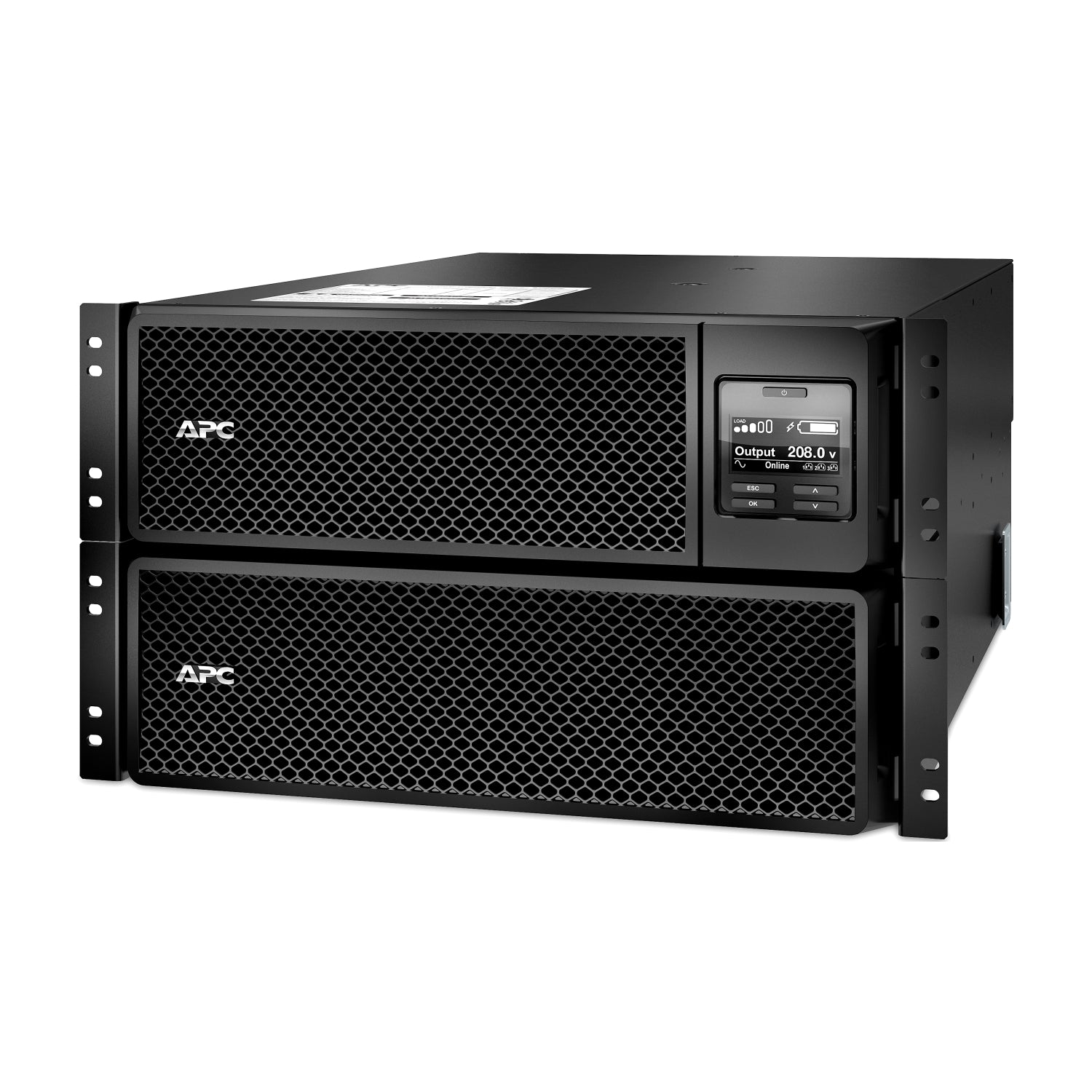 APC Smart-UPS SRT 10kVA 6U Rackmount Online UPS — 208V, Network Card Included, Double-Conversion