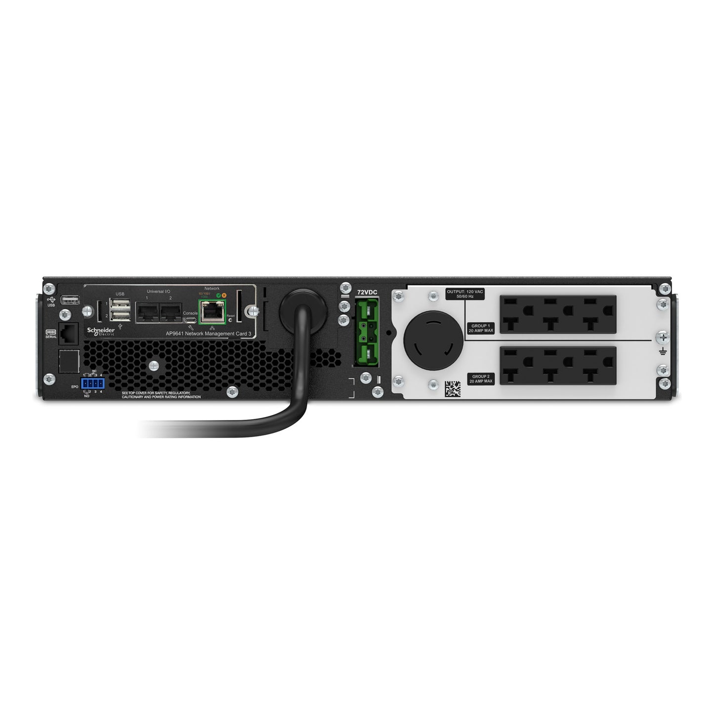 APC Smart-UPS SRT 2.2kVA 2U Rackmount Online UPS — 120V, Network Card Included, Double-Conversion