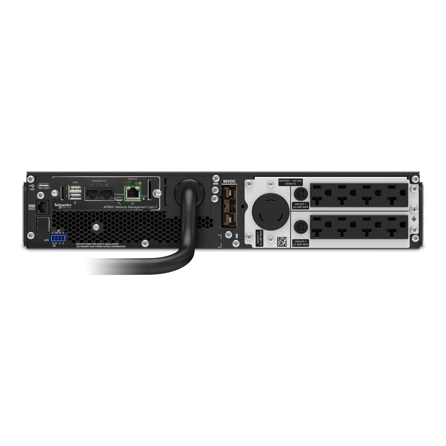APC Smart-UPS SRT 3kVA 2U Rackmount Online UPS — 120V, Network Card Included, Double-Conversion