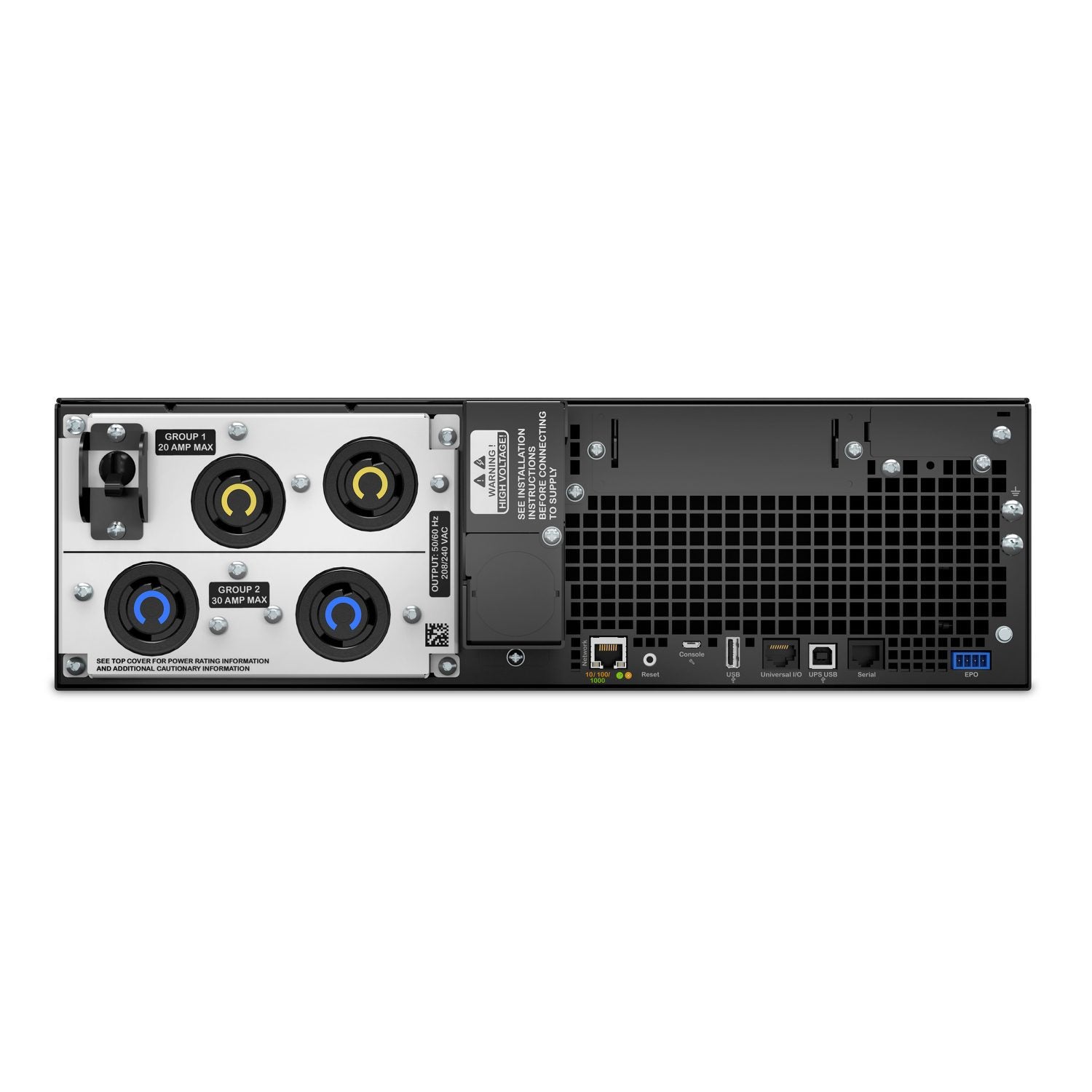 APC Smart-UPS SRT 5kVA 3U Rackmount Online UPS — 208V, Network Card Included, Double-Conversion