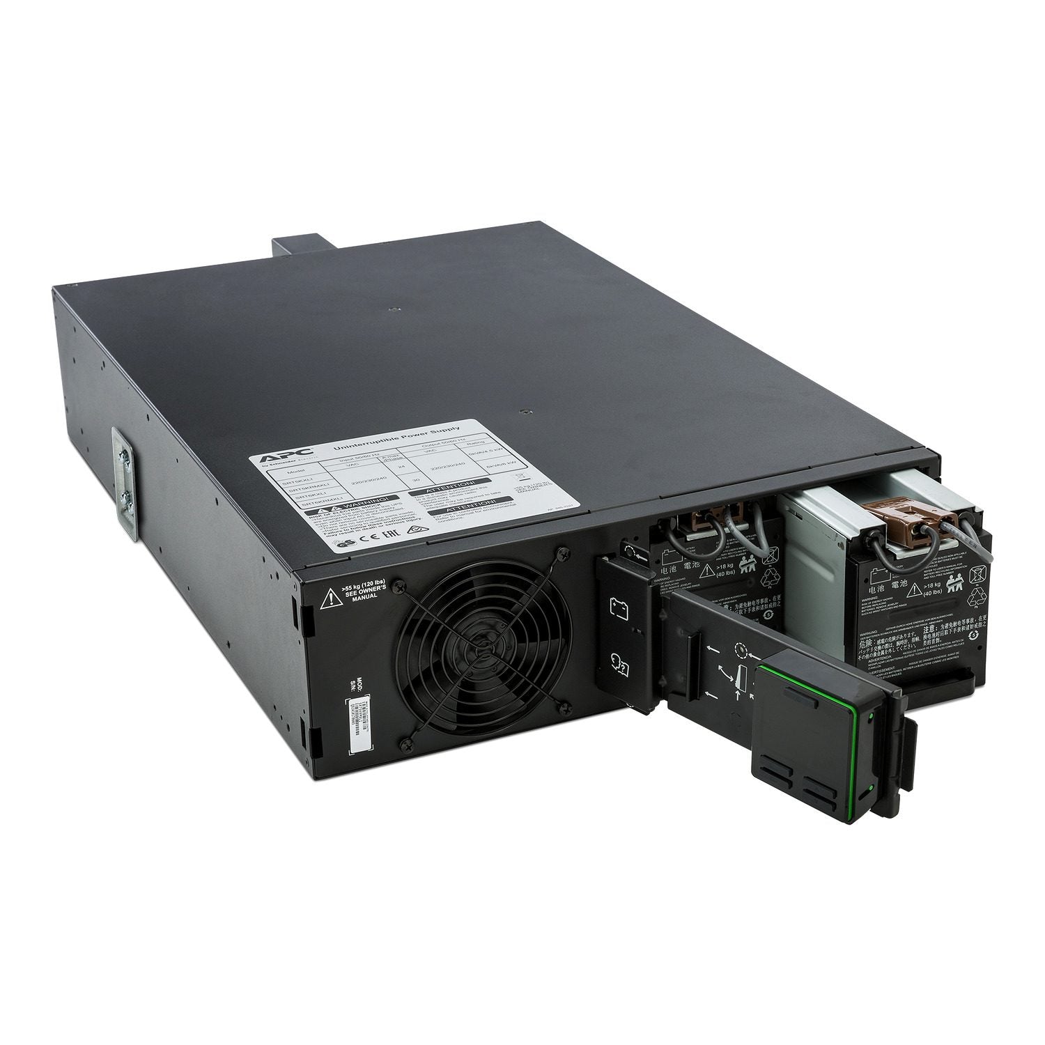 APC Smart-UPS SRT 5kVA 3U Rackmount Online UPS — 208V, Network Card Included, Double-Conversion