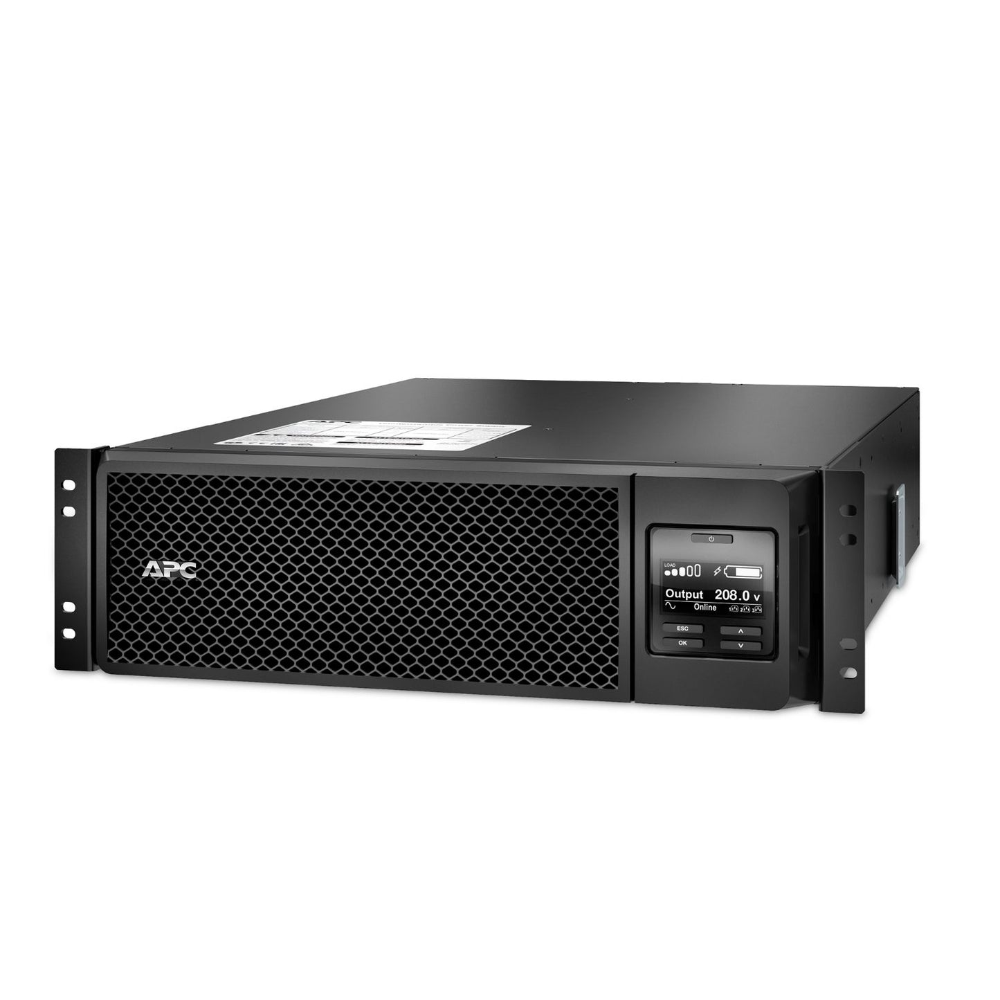 APC Smart-UPS SRT 5kVA 3U Rackmount Online UPS — 208V, Network Card Included, TAA Compliant, Double-Conversion