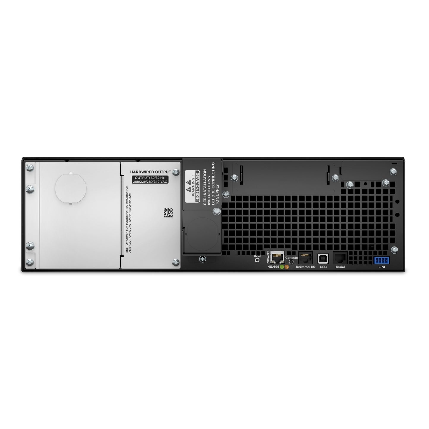 APC Smart-UPS SRT 5kVA 3U Rackmount Online UPS — 208V/230V, Network Card Included, Double-Conversion