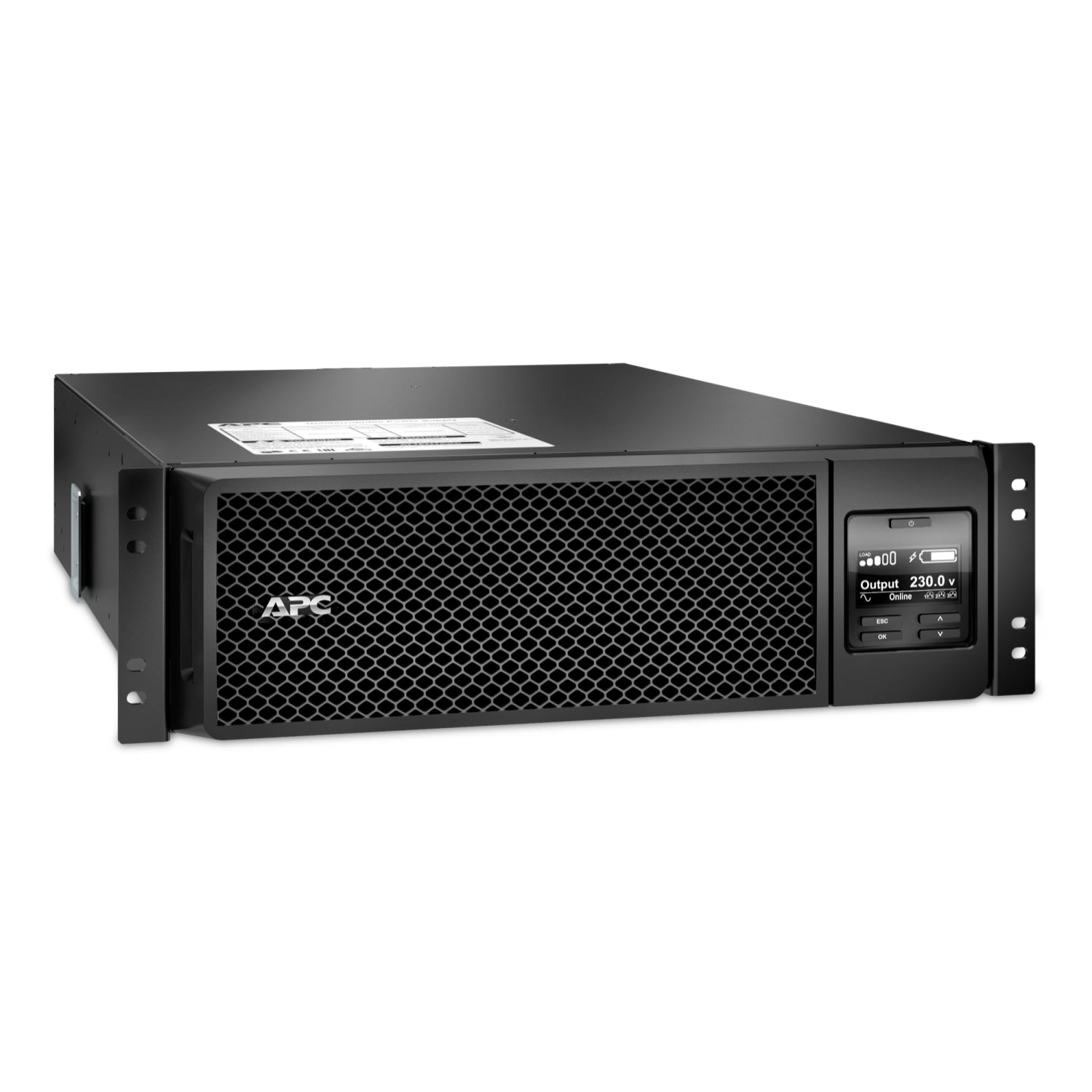 APC Smart-UPS SRT 5kVA 3U Rackmount Online UPS — 208V/230V, Network Card Included, Double-Conversion