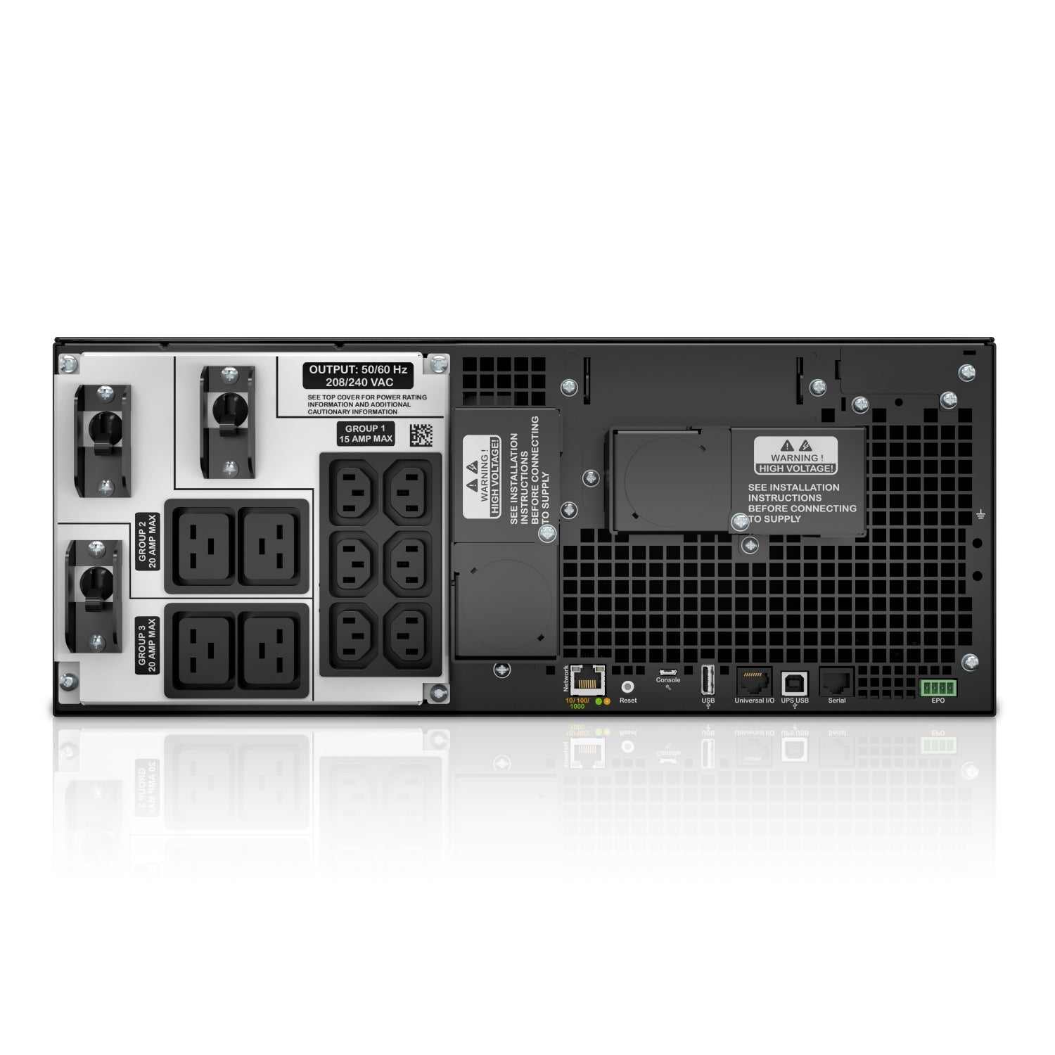 APC Smart-UPS SRT 6kVA 4U Rackmount Online UPS — 208V, Network Card Included, Double-Conversion
