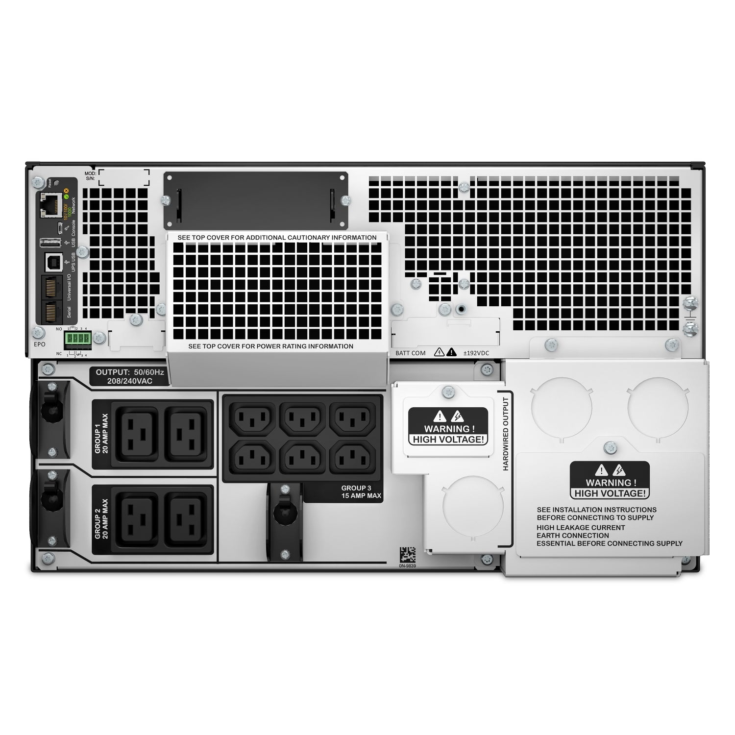 APC Smart-UPS SRT 8kVA 6U Rackmount Online UPS — 208V, Network Card Included, Double-Conversion