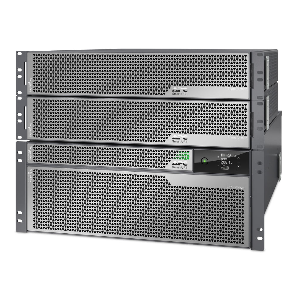 APC Smart-UPS Ultra 10kVA Li-Ion 4U Rack/Tower UPS with Two 5kVA Step-Down Transformers — 208V to 120V