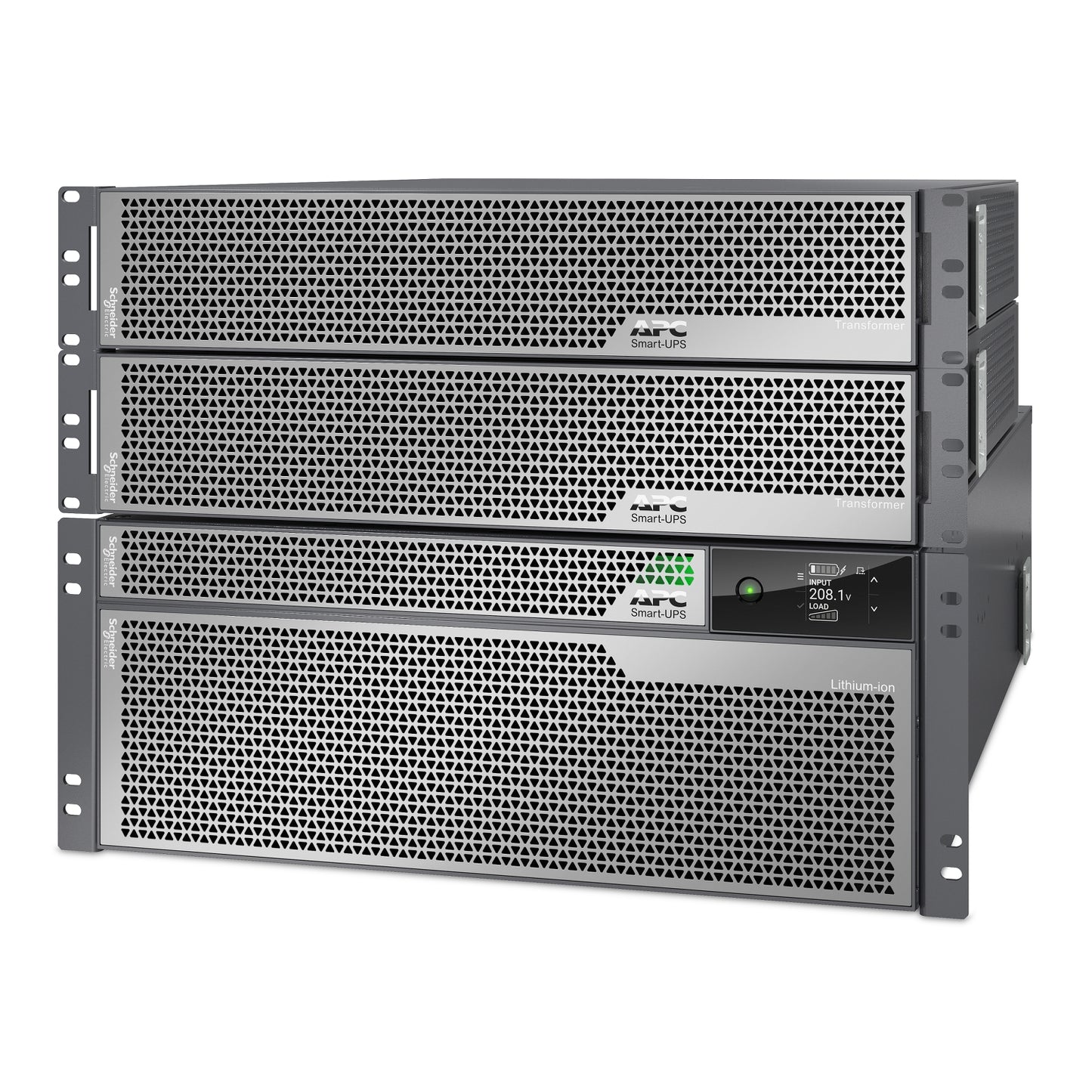 APC Smart-UPS Ultra 10kVA Li-Ion 4U Rack/Tower UPS with Two 5kVA Step-Down Transformers — 208V to 120V