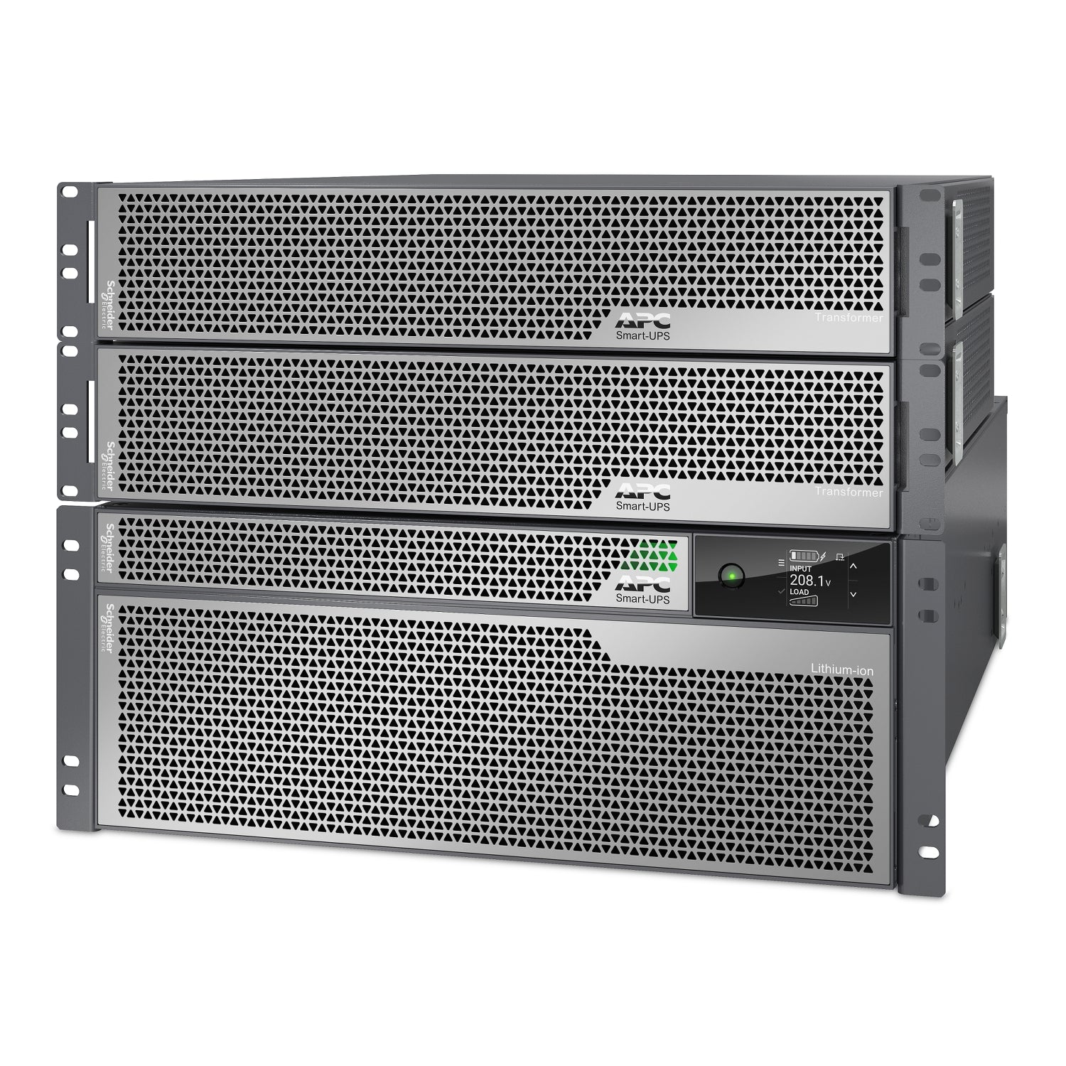 APC Smart-UPS Ultra 10kVA Li-Ion 4U Rack/Tower UPS with Two 5kVA Step-Down Transformers — 208V to 120V