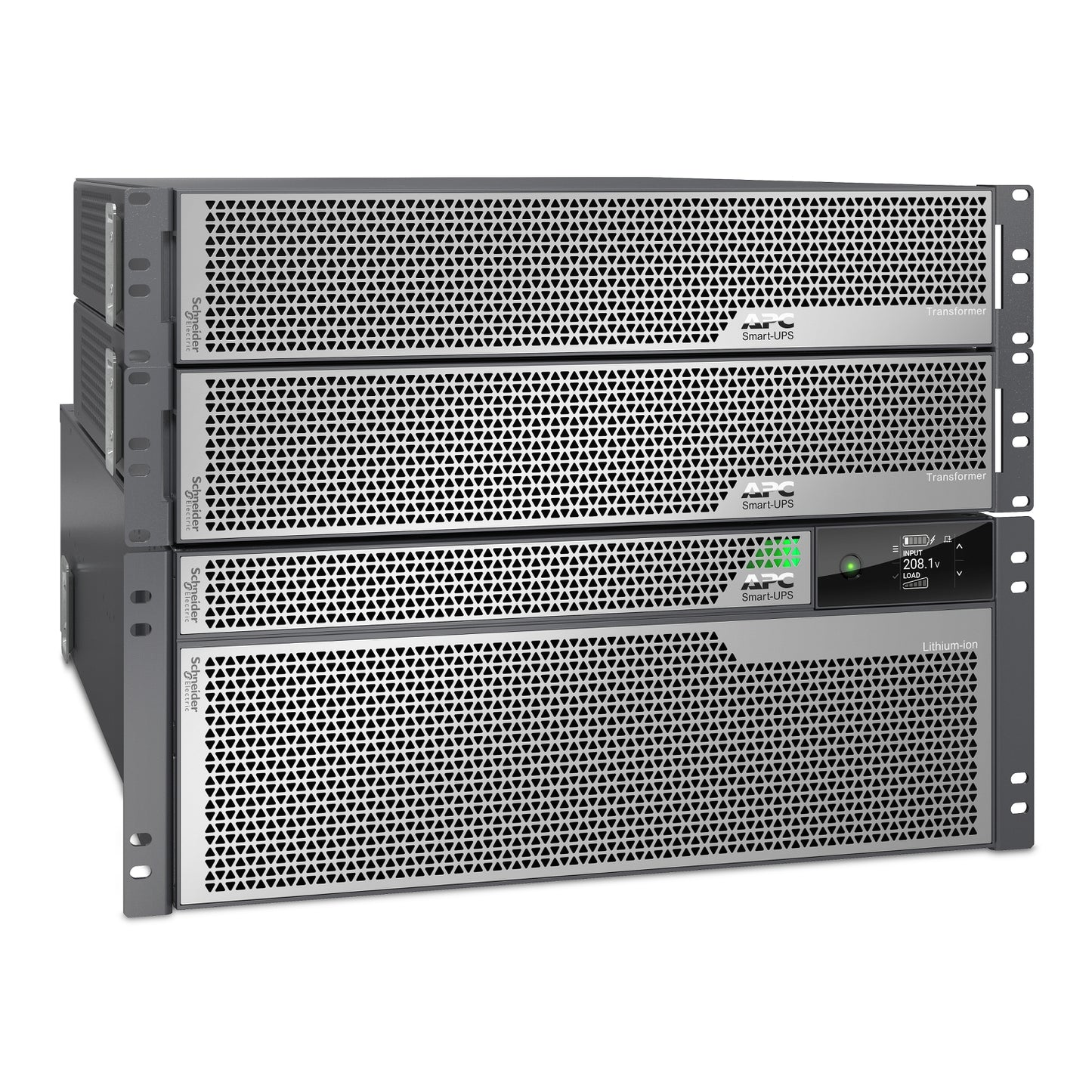 APC Smart-UPS Ultra 10kVA Li-Ion 4U Rack/Tower UPS with Two 5kVA Step-Down Transformers — 208V to 120V