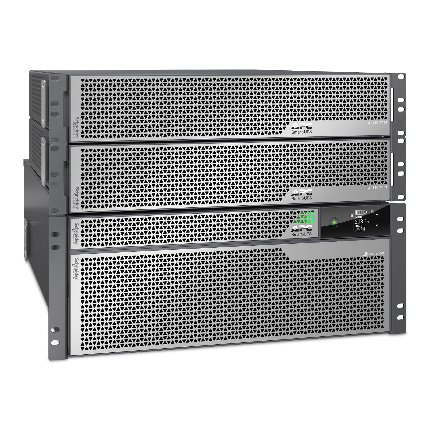 APC Smart-UPS Ultra 10kVA Li-Ion 4U Rack/Tower UPS with Two 5kVA Step-Down Transformers — 208V to 120V