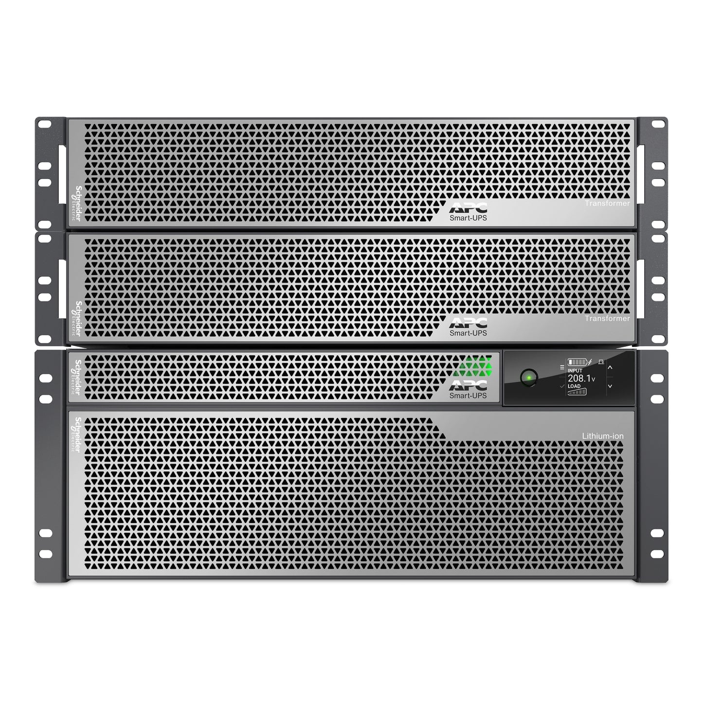 APC Smart-UPS Ultra 10kVA Li-Ion 4U Rack/Tower UPS with Two 5kVA Step-Down Transformers — 208V to 120V