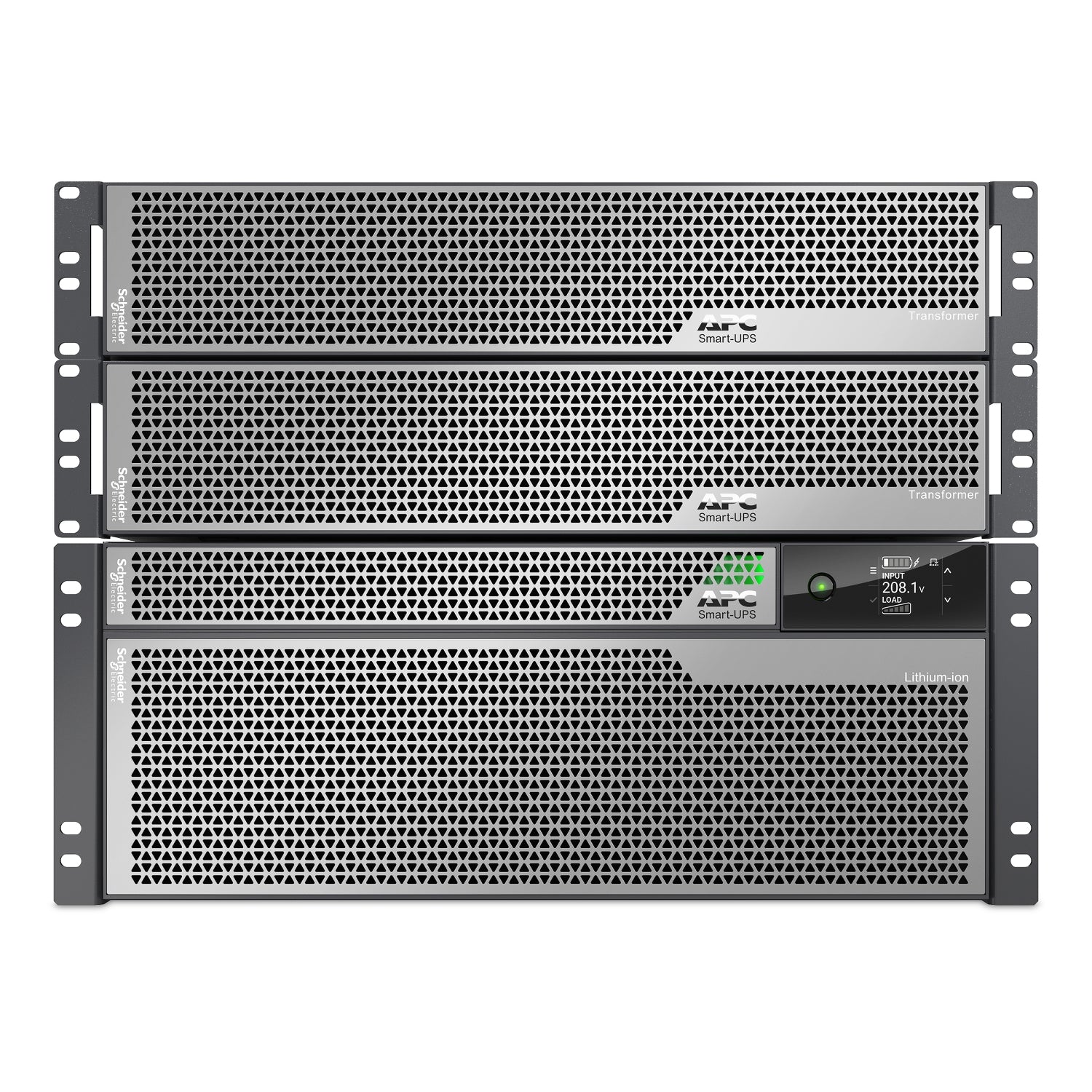 APC Smart-UPS Ultra 10kVA Li-Ion 4U Rack/Tower UPS with Two 5kVA Step-Down Transformers — 208V to 120V