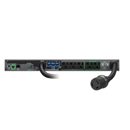 APC Smart-UPS Ultra On-Line, 2200VA, Lithium-ion, Rack/Tower 1U, 120V, 5x 5-20R, 1x L5-20R NEMA outlets, Network Card, Extended runtime, W/rail kit