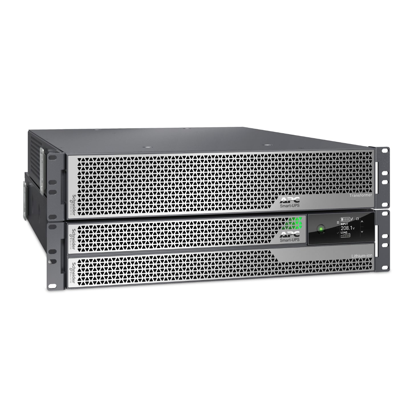 APC Smart-UPS Ultra, 5kVA, Rackmount 4U, 208V, 12x 5-20R+2x L6-20R+1x L6-30R NEMA, Network Card+SmartSlot, W/ rail kit, W/ transformer 208V to 120V